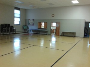 Our hall, meeting and gathering space. Kitchen is also attached. 