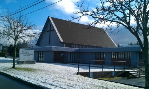 January 2012 the church in the snow
