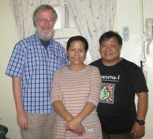 With Kualj and his wife Ywe-cho (Nov 2013)