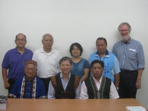 Part of the Ngudradrekai Bible translation team with Rev Daniel Cheng, General Secretary of the BSTWN (front-centre)