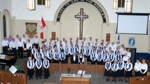 Former & current chorus members. Jubilee Presbyterian Church, Stayner, Ontario. November 9, 2014