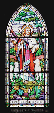 The Good Shepherd window at First Presbyterian, Pembroke, Ont.