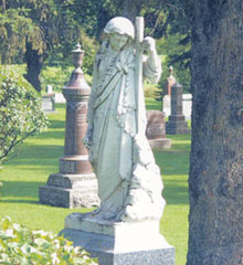 The Stone Angel in Neepawa's Riverside Cemetary inspired the title and opening lines of Margaret Laurence's book.