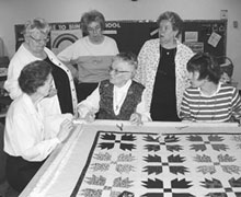 To celebrate their 100-year anniversary, the women and men of Grace Church, Calgary, set out to make 100 quilts, one for each year of the church. Quilts - which totaled 120 in all - were donated to several of the church's mission sites.