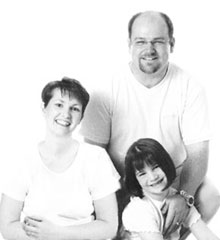 Rev. Kris Davidson, his wife Sheryl and their 9 year old daughter, Lauren.