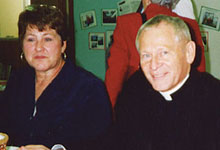 With Rev. Margaret Robertson, Elmvale, Ont.