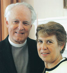 Rev. Dr. Alan McPherson is seen here with his wife Maureen on his last day of service at Central.