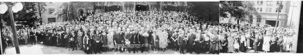 Pre-assembly congress of the Continuing Presbyterian Church, St. Andrew's, June 1925. Click to enlarge.