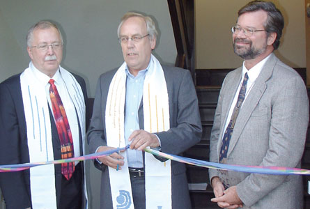 Rev. Randy Naylor, European region chair Piet Halma and Rev. Douglas du Charme