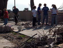 A large St. Andrew's, Kitchener, work crew laboured for two days clearing three properties in the Long Beach, Mississippi area most directly affected by the storm surge.