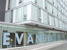 Safe, dignified housing for 130 residents who once lived on the streets, in shelters or in insect-infested boarding houses is one of the many services provided in the new Evangel Hall building. Photo - Andrew Faiz