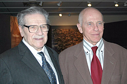 Rev. Dr. Fred Metzger with Dr. Jan Gecsei, a Hungarian Jew whom Metzger saved from the Nazis during World War II.
