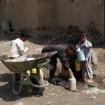 Collecting water - Kabul
