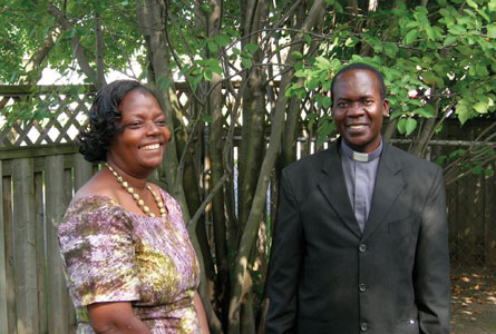 Deborah Ssengendo and Rev. Sam Lwere in Hamilton, photo by Peter Kennedy