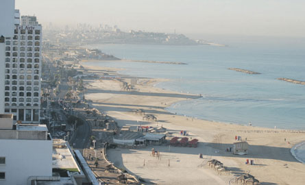 A tourist area on the Mediterreanean, Tel Aviv