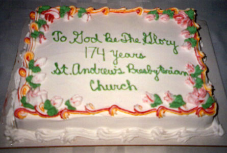 Cake of the Month: St. Andrew's, Welland, Ont. celebrated its 175th anniversary in January.