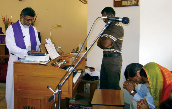 An old organ finds a new home in Nodia, India.