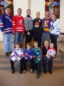 Team spirit on display at Hockey Sunday.