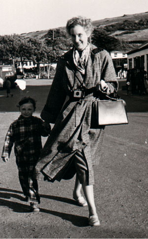 A 1955 trip to Scotland to visit family. Mum is wearing an outfit made by Nana; I appear to be totally tartan.