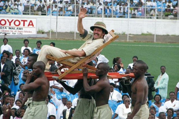 Ed Hoekstra dressed as Dr. David Livingstone at the anniversary of Livingstone’s arrival in Malawi.