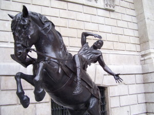 Paul by Bruce Denny, in front of St Paul's Cathedral, London
