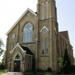 St. Andrew's, Strathroy This structure was completed in 1878. Around 1900, the Lower Hall had its ceiling raised approximately 2 feet, and the balcony was added. The Education Wing was constructed in 1964, and a further renovation was completed in 2004.