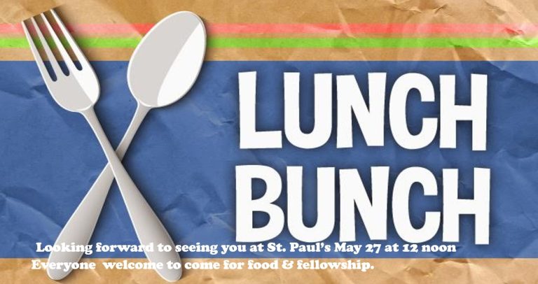 Lunch Bunch May
