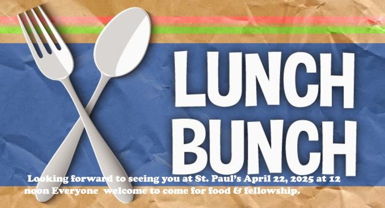Lunch bunch apr