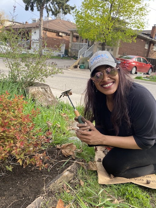 Woman gardening
